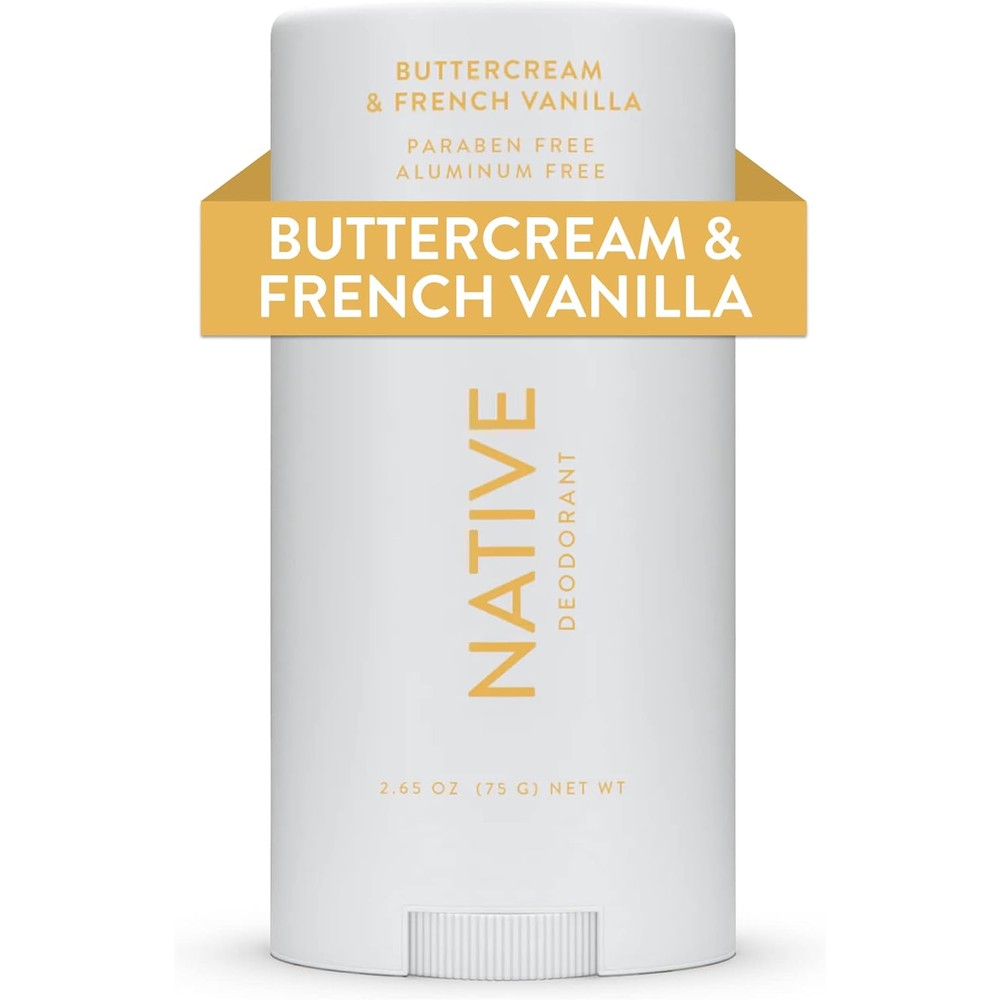 Native Aluminum Free Deodorant Buttercream and French Vanilla front view