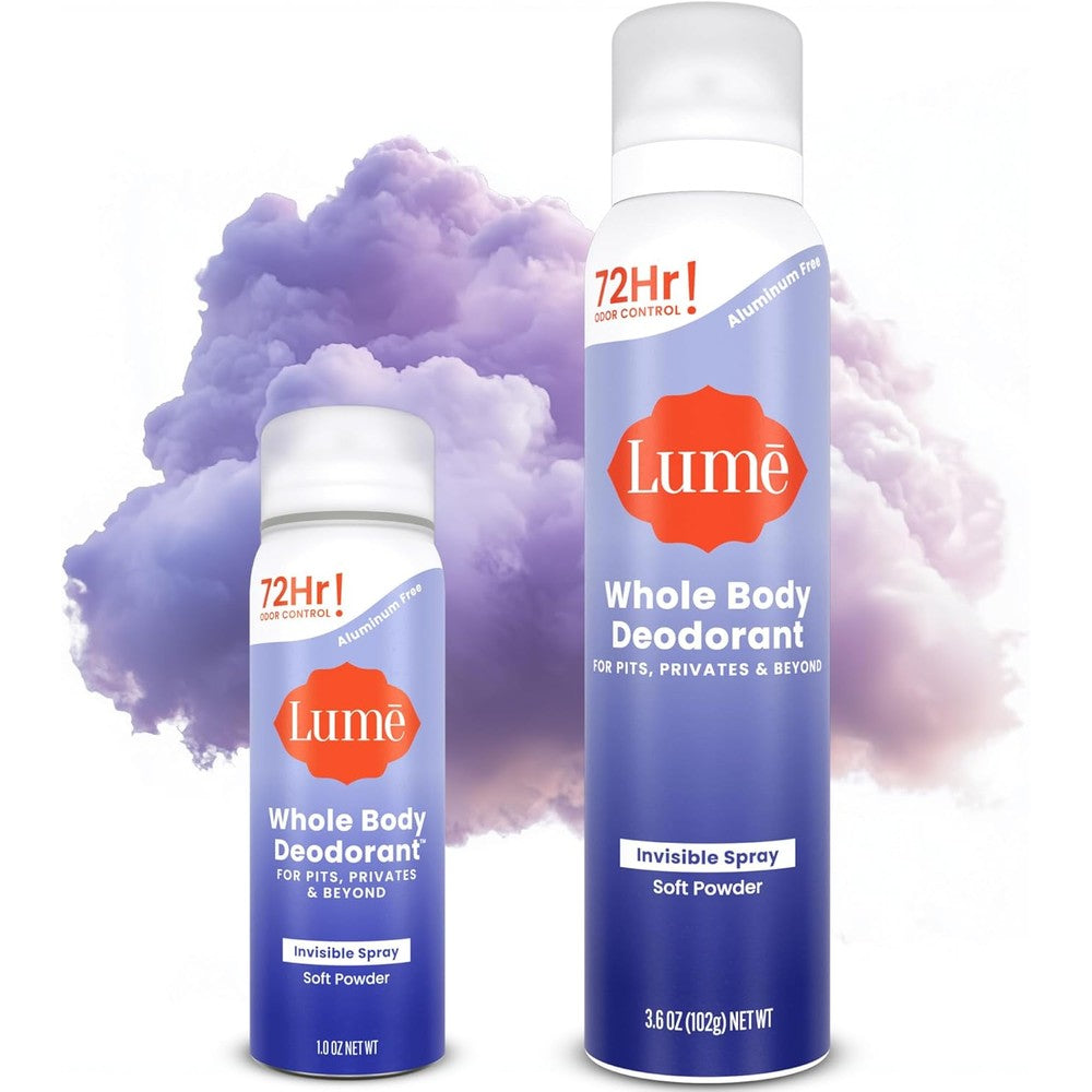 Lume Invisible Spray Deodorant Two Pack front view