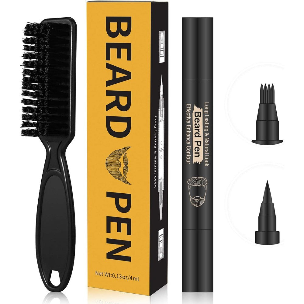 MISICH beard pencil filler black kit front view for mens grooming