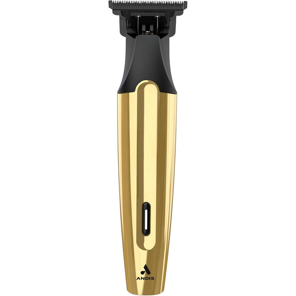 Andis Insight Slim Cordless Hair Trimmer front view in gold