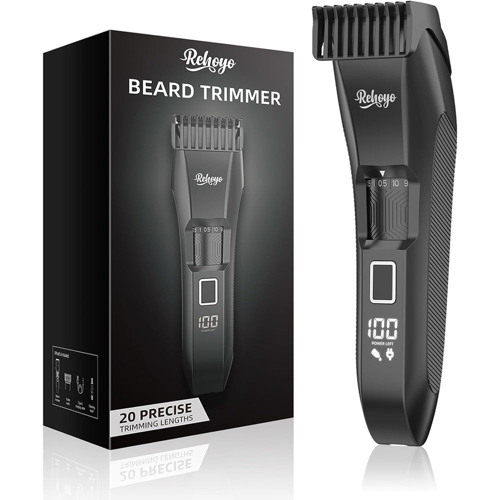 Rehoyo professional cordless beard trimmer front view