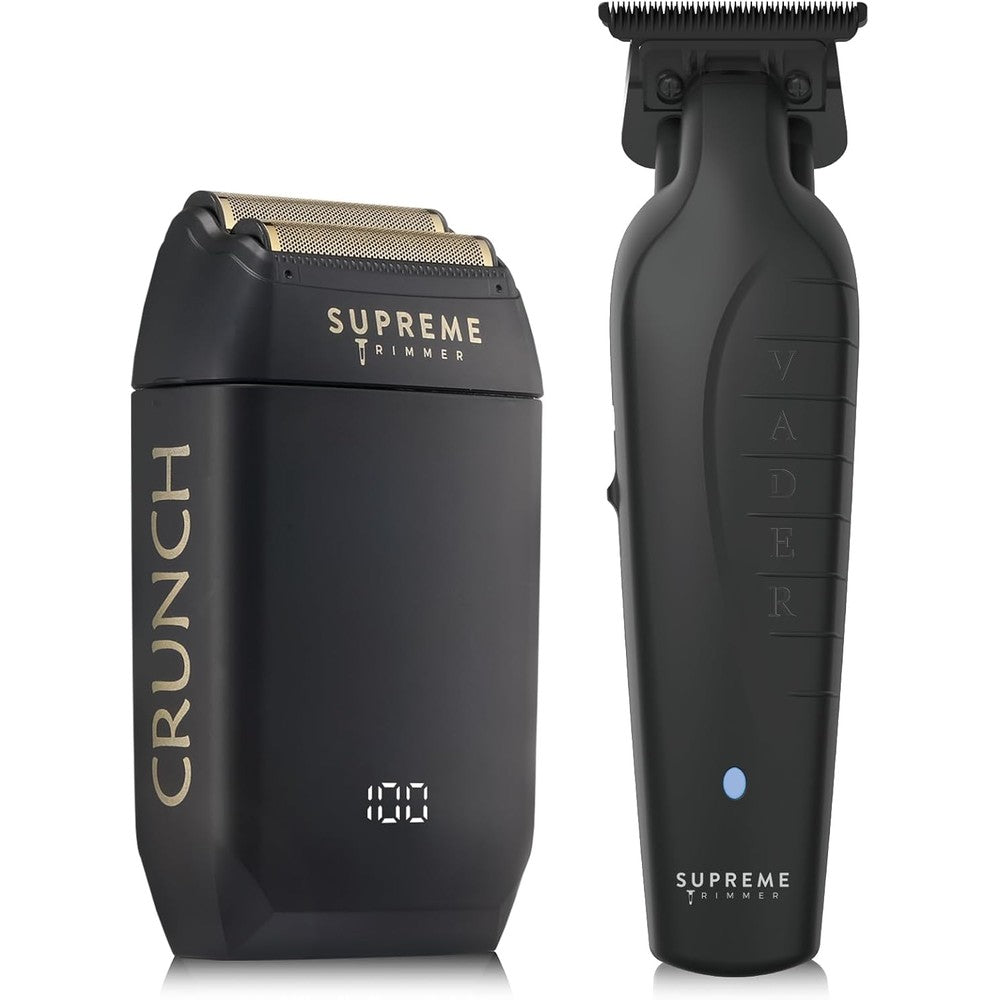 Supreme Trimmer Vader Trimmer and Crunch Foil Shaver kit front view