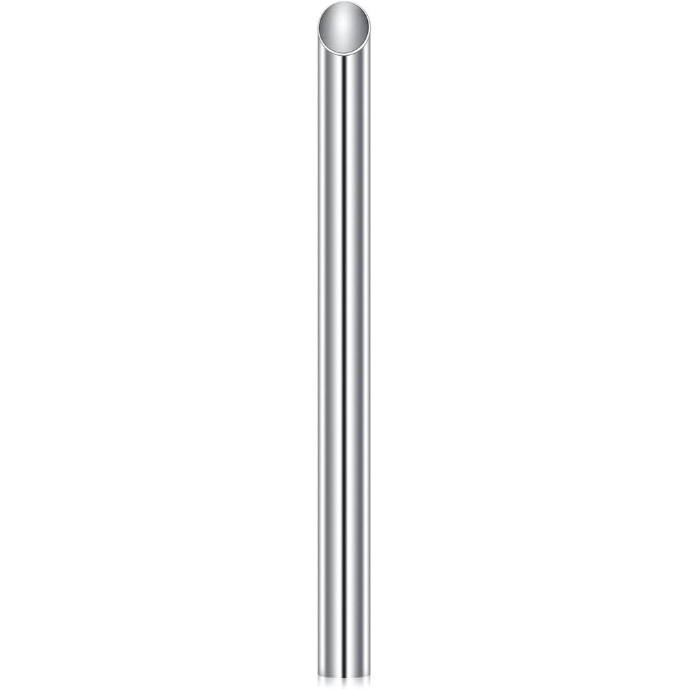 DJCIW surgical stainless steel piercing receiving tube front view for safe body piercing procedures