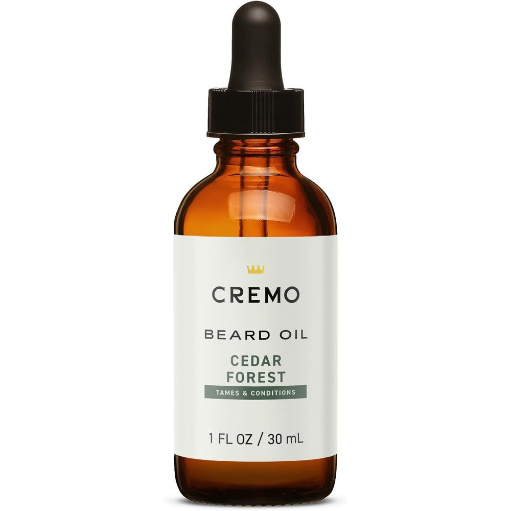 Cremo Revitalizing Cedar Forest Beard Oil 1 fluid ounce bottle