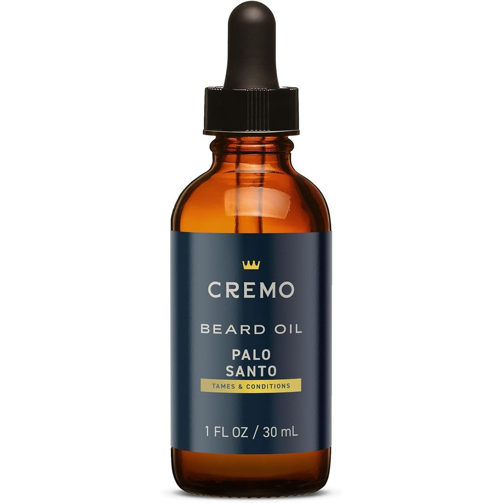 Cremo Palo Santo Reserve Collection Beard Oil 1 Ounce glass dropper bottle