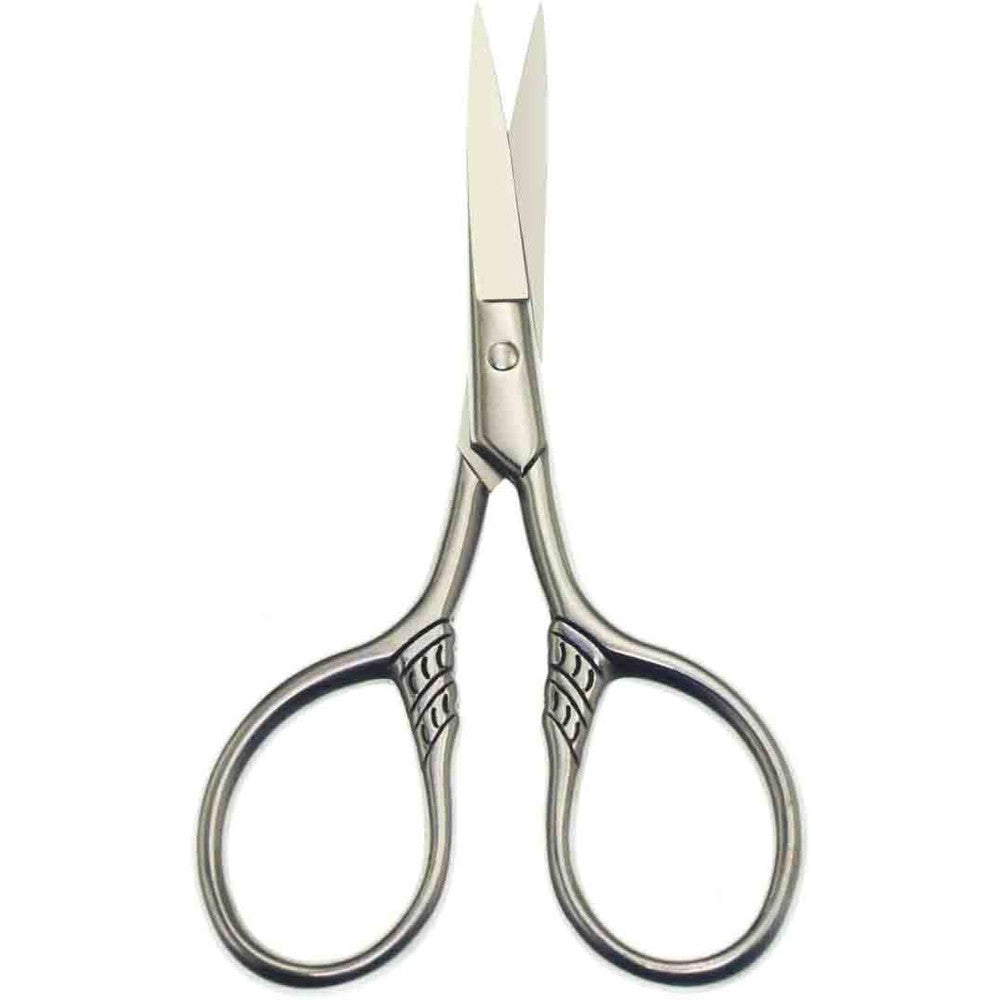 Yutoner men beard scissors stainless steel front view for precision facial hair grooming