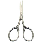 Yutoner men beard scissors stainless steel front view for precision facial hair grooming