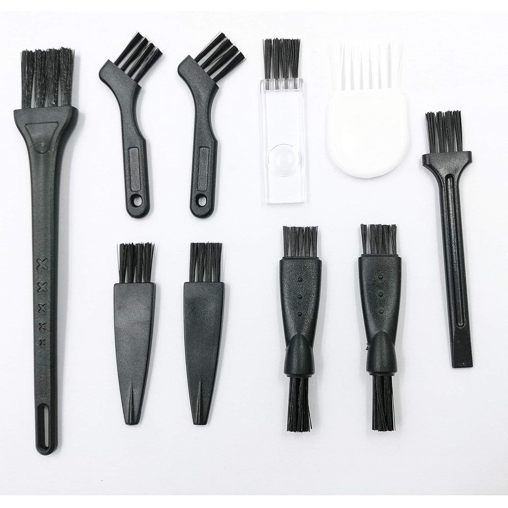 Lezhisnug electric shaver cleaning brush set 10 pieces flat lay