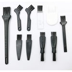 Lezhisnug electric shaver cleaning brush set 10 pieces flat lay