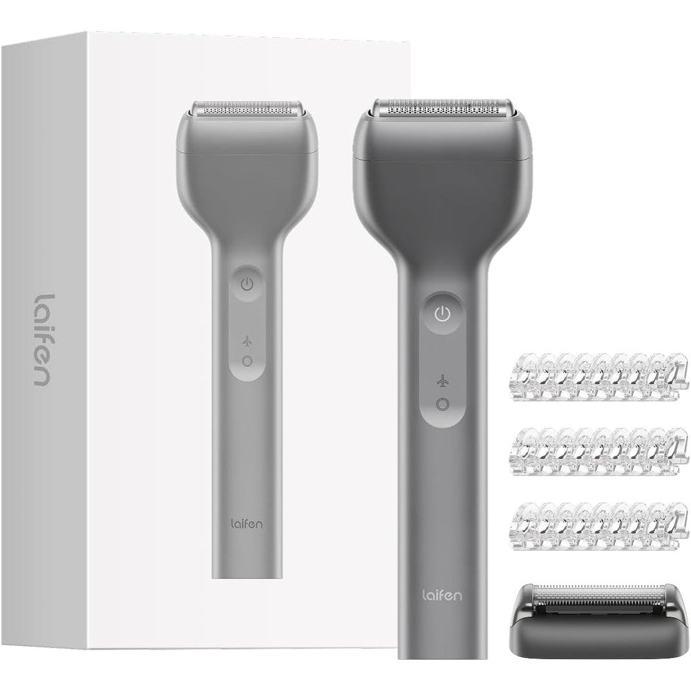 Laifen T1 Pro 1-Blade Electric Shaver front view in Space Gray