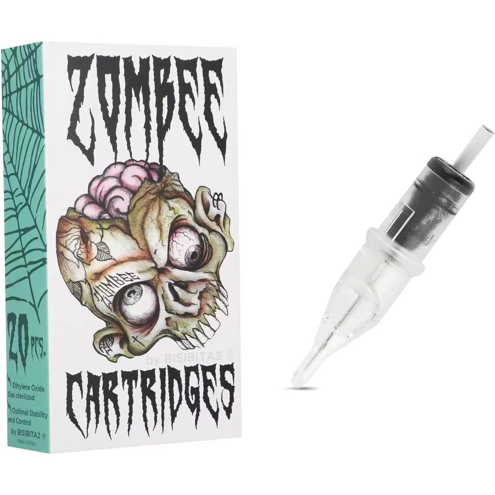 Bisibita2 Zombee disposable tattoo needle silicon cartridge box front view