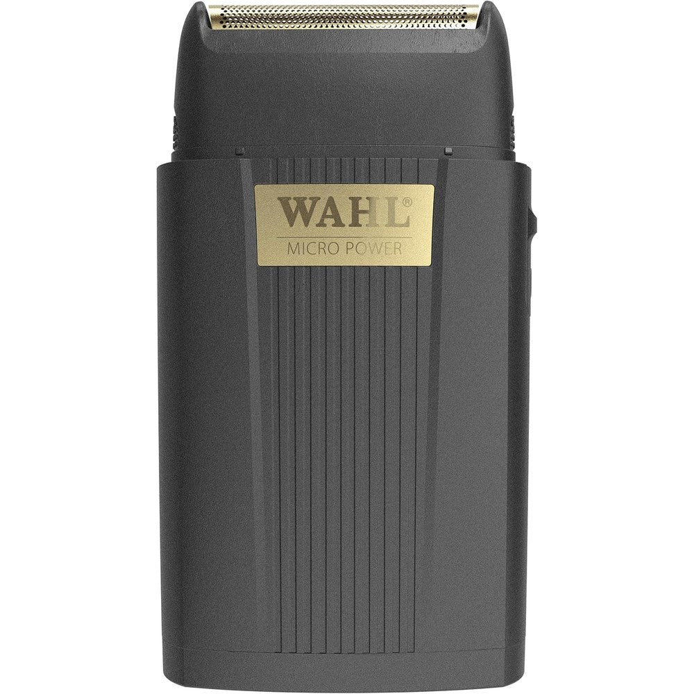 Wahl Professional Micro Power Shaver front view showing gold foil