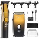 Hatteker foil shaver and hair clipper grooming kit front view