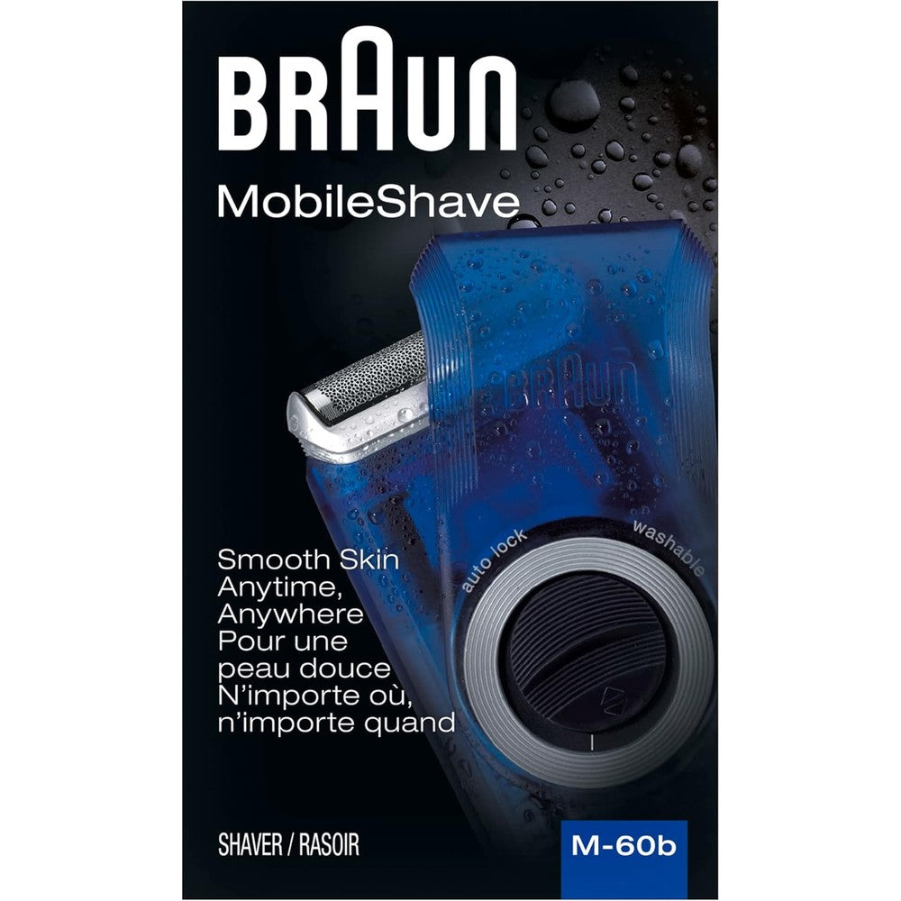 Braun M60b Mobile Electric Foil Shaver front view