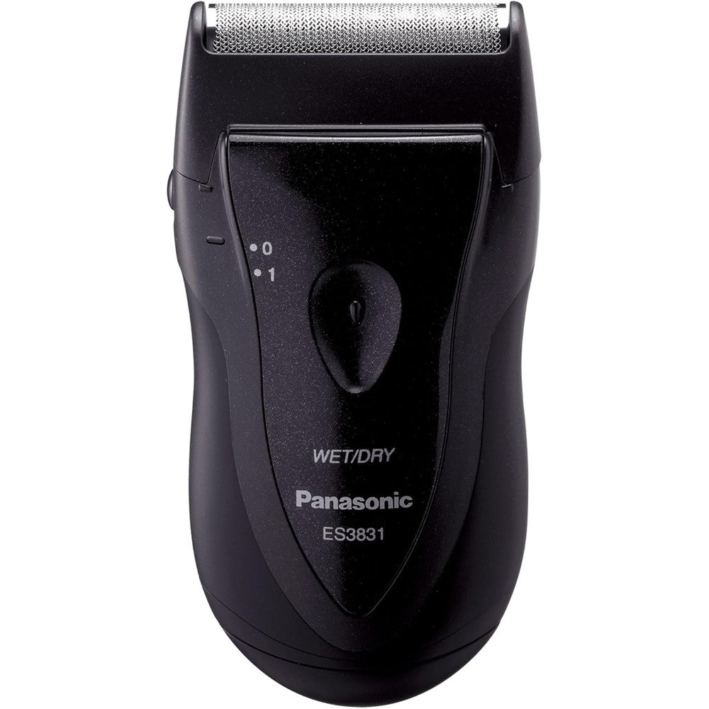 Panasonic ES3831K electric travel shaver front view black