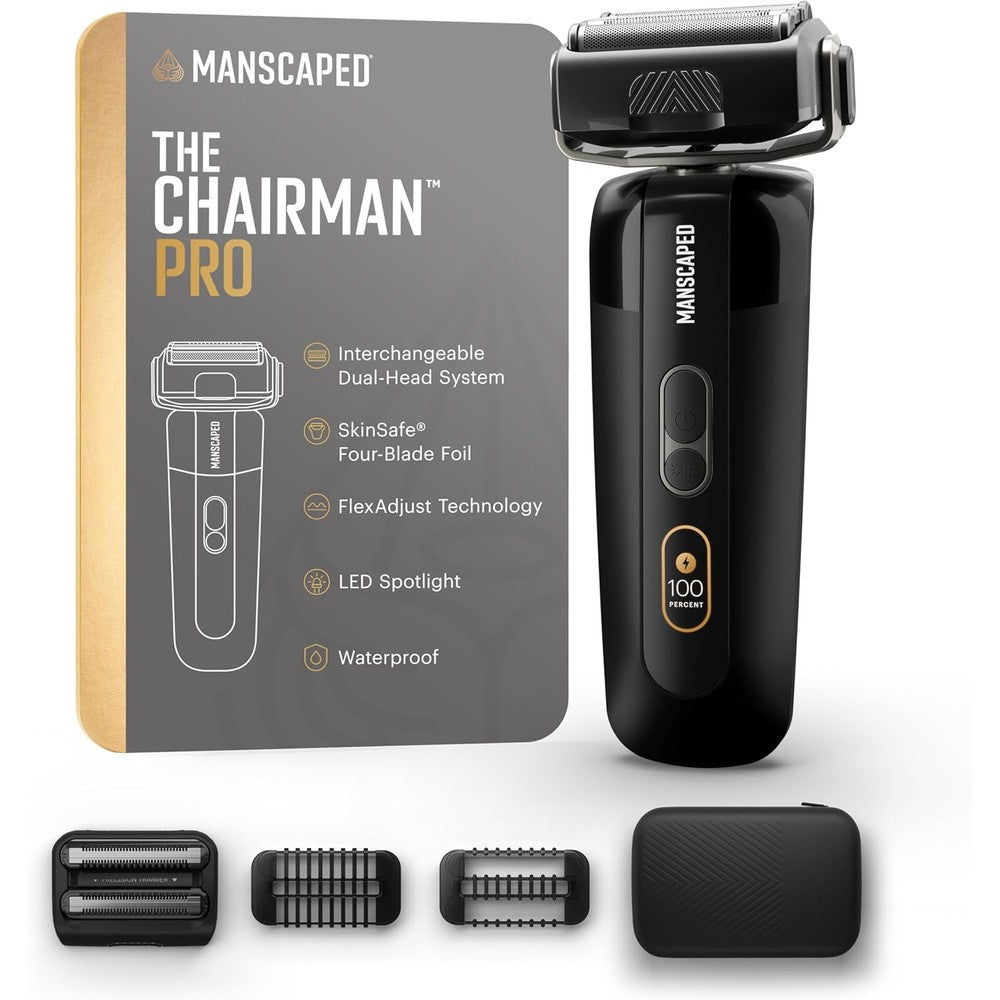 Manscaped The Chairman Pro electric foil shaver front view