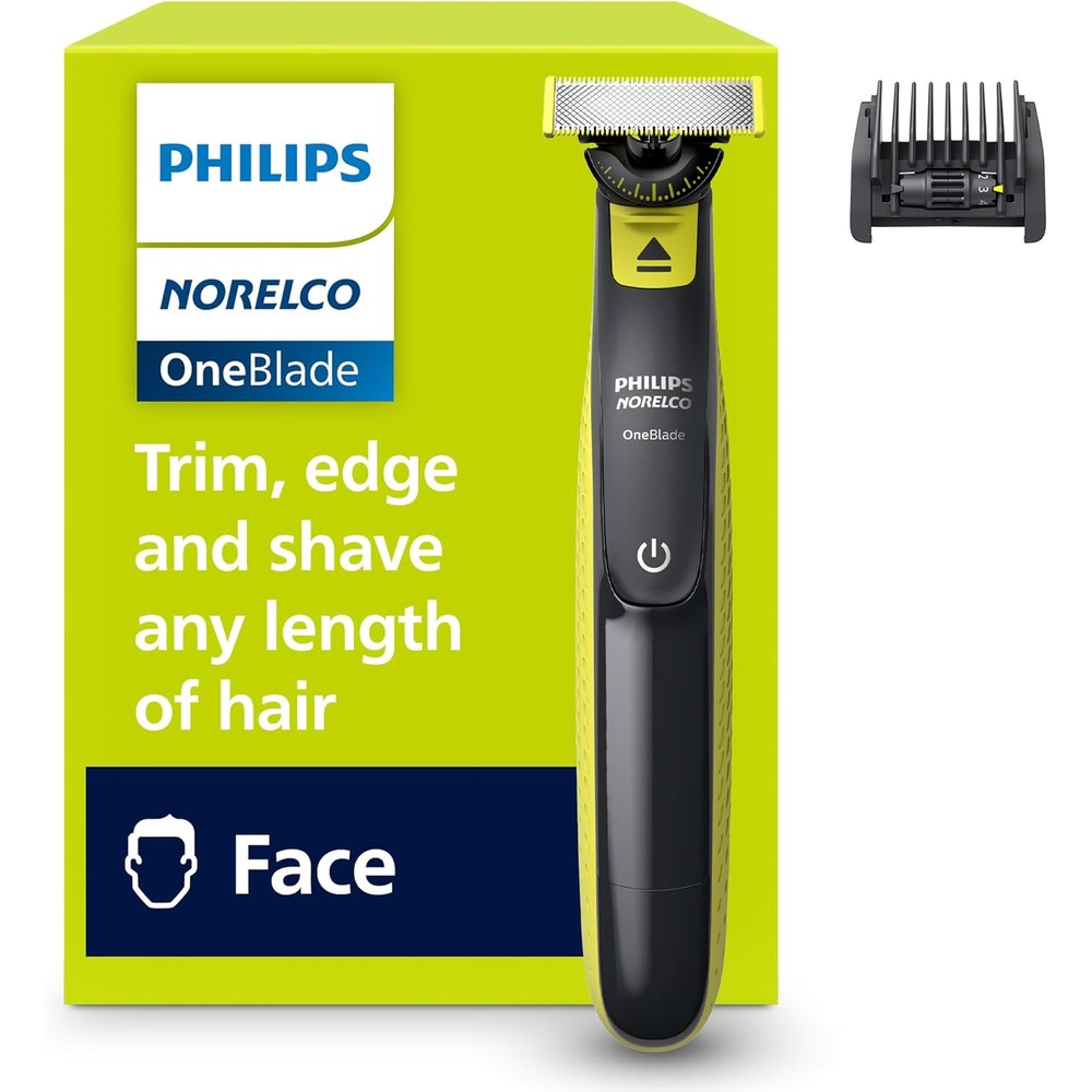 Philips Norelco OneBlade 360 Hybrid Electric Trimmer front view