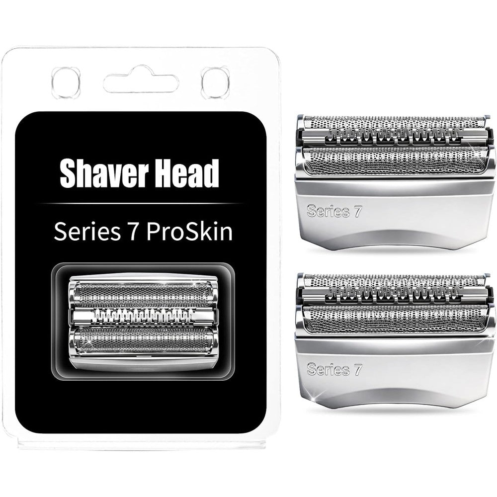 HONGNAL replacement heads for Braun Series 7 premium silver foil pack front view