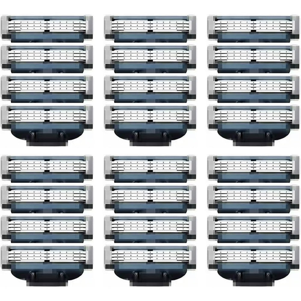 TFITWL razor blade refills front view of twenty four pack replacement shaver heads