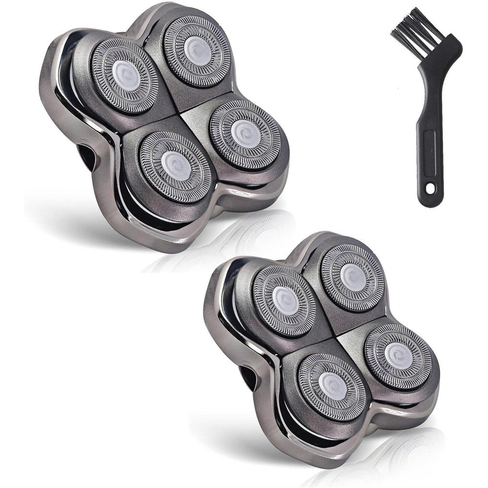 FitSan Pro 4 shaver replacement heads front view showing the four rotary blades.