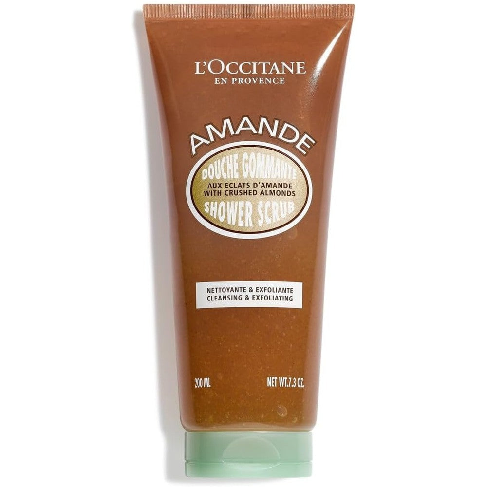 L'Occitane En Provence Almond Shower Scrub 2-In-1 Exfoliating Body Wash With Nourishing Almond Oil And Crushed Shells For Smooth Radiant Skin 200 M...