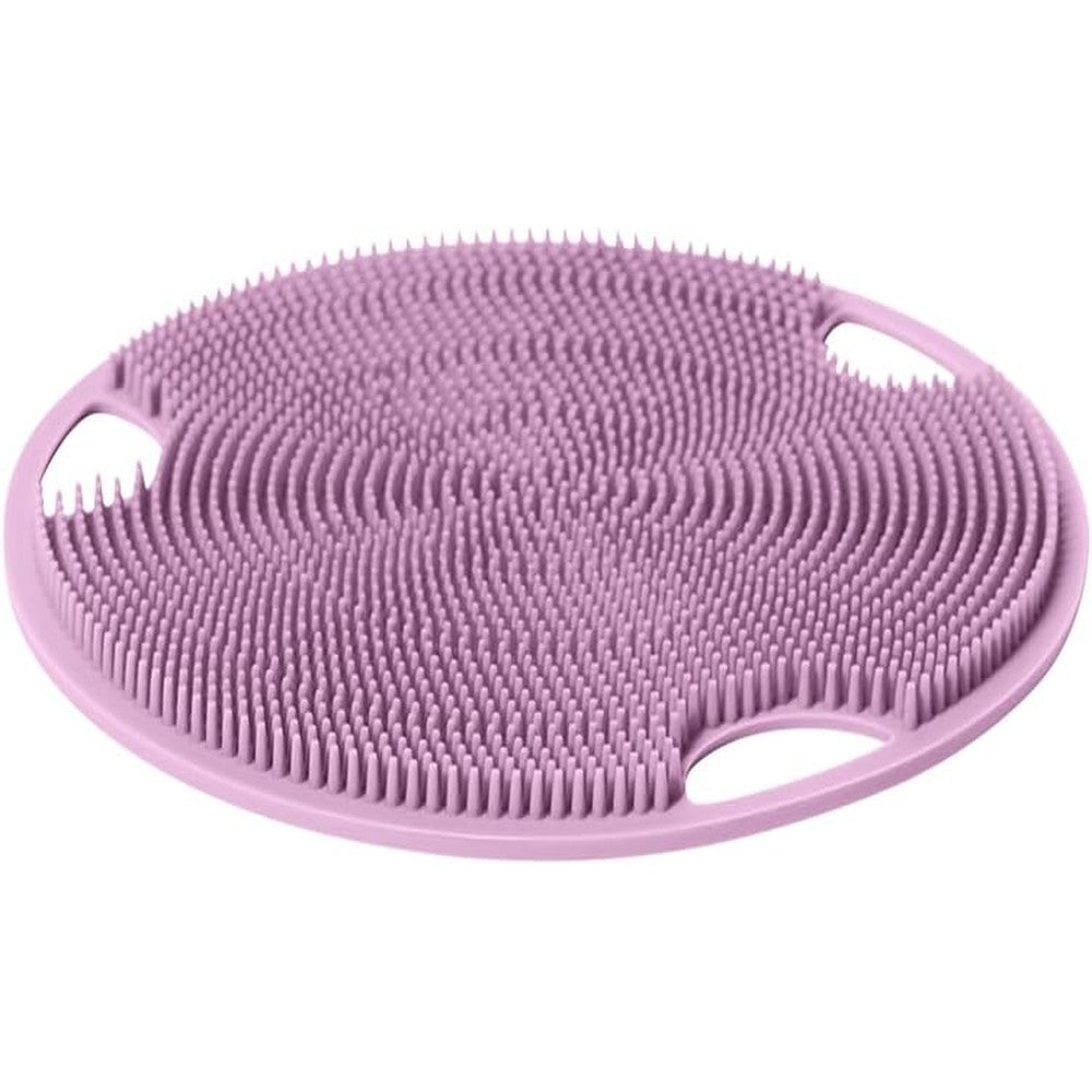 Boie USA Flat Body Scrubber Antimicrobial Loofah Alternative For Sensitive Skin Thistle Color 1 Count
