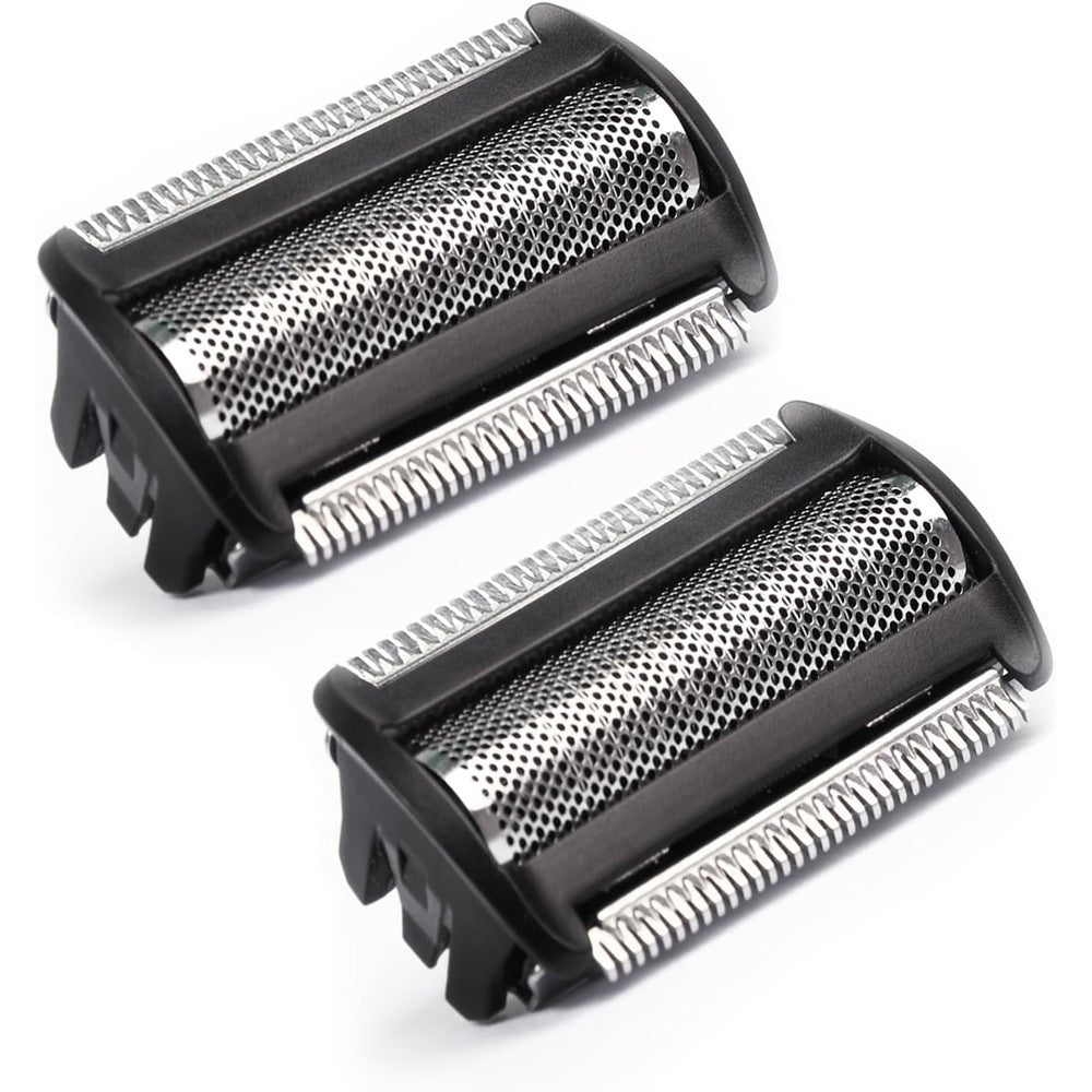 RF RollingFit BG2000 replacement head front view showing the dual pack hypoallergenic foil