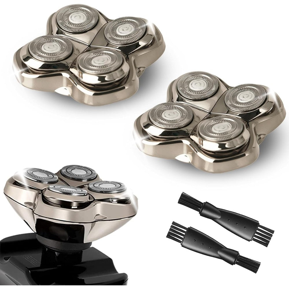 OXSITO Pro 4 Shaver Replacement Heads front view of the two pack rotary blades