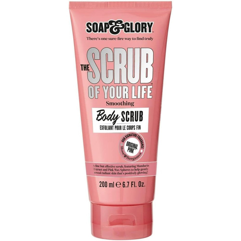 Soap And Glory Original Pink The Scrub Of Your Life Exfoliating Body Scrub With Shea Butter And Vitamin E For Smooth Skin 200 Milliliters