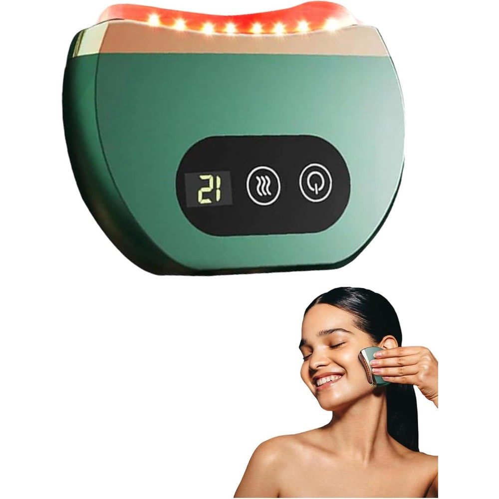 Frizty electric Bian stone Gua Sha face massager front view