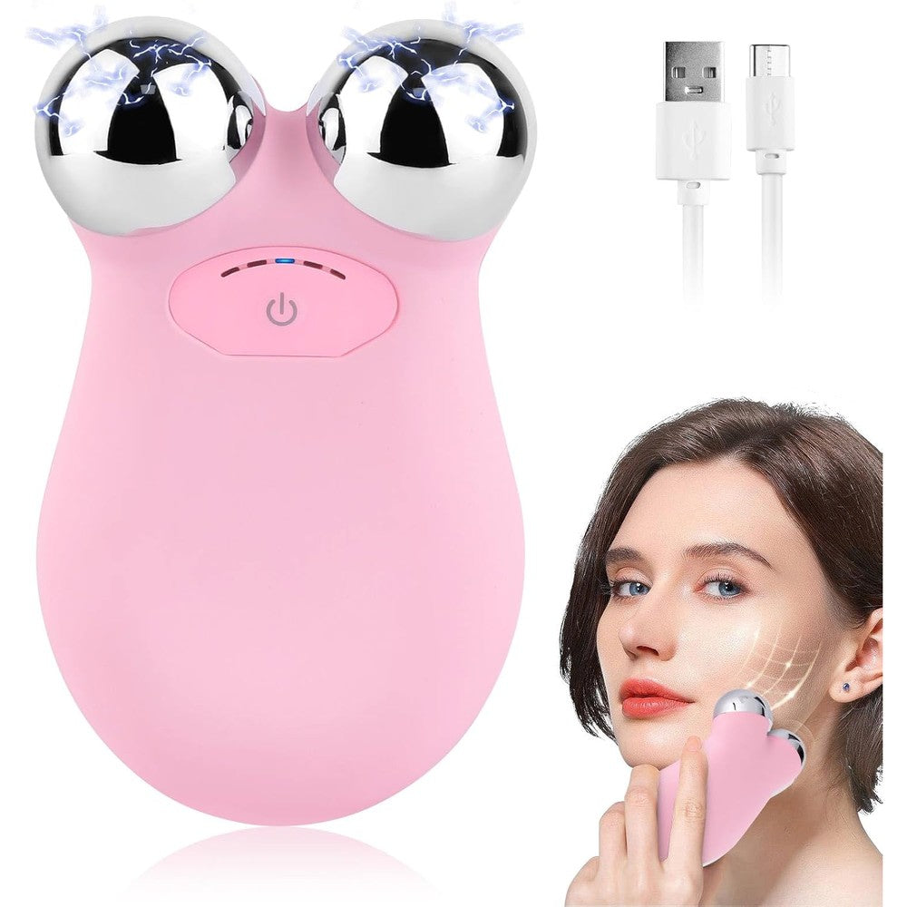 UADMN Mini Microcurrent Face Lift Device in pink front view