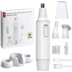 Automoness electric eyebrow trimmer front view showing the sleek rechargeable body.