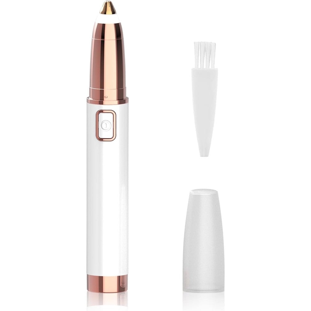 Evolvique electric eyebrow trimmer for women front view painless facial hair remover pen