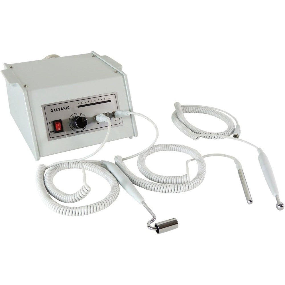 Emark Beauty Galvanic Machine TLC-8000E with three electrodes front view