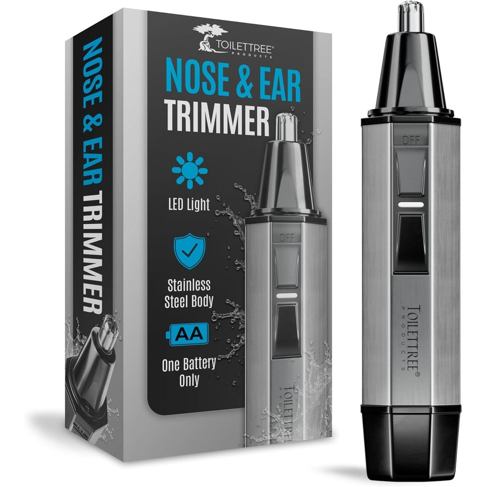 ToiletTree Products stainless steel nose hair trimmer front view