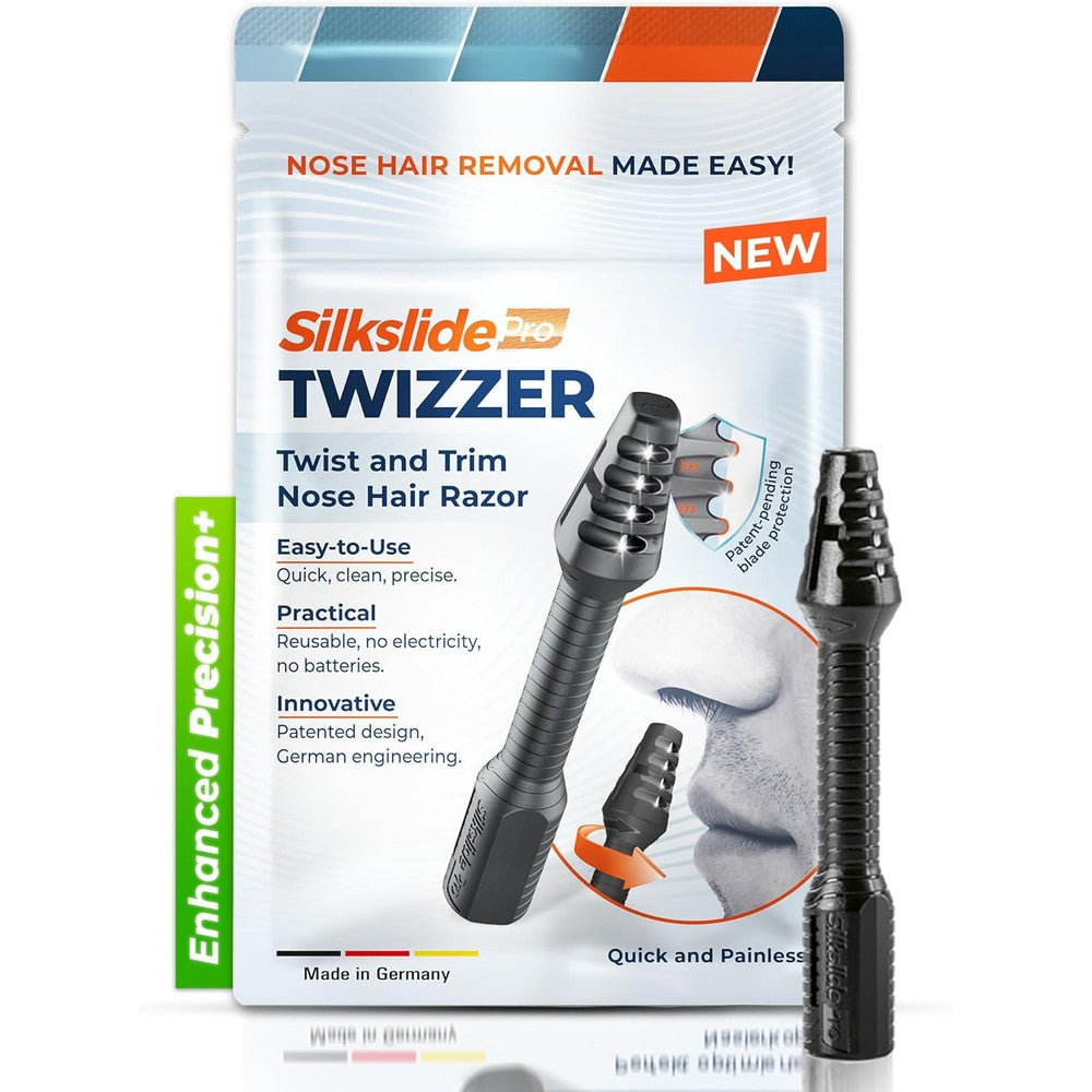 Silkslide Twizzer manual nose hair trimmer front view