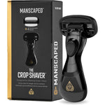 MANSCAPED The Crop Shaver groin hair razor packaging front view showcasing premium intimate grooming tools.