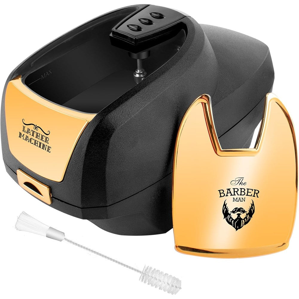 Stylance professional hot lather machine front view yellow