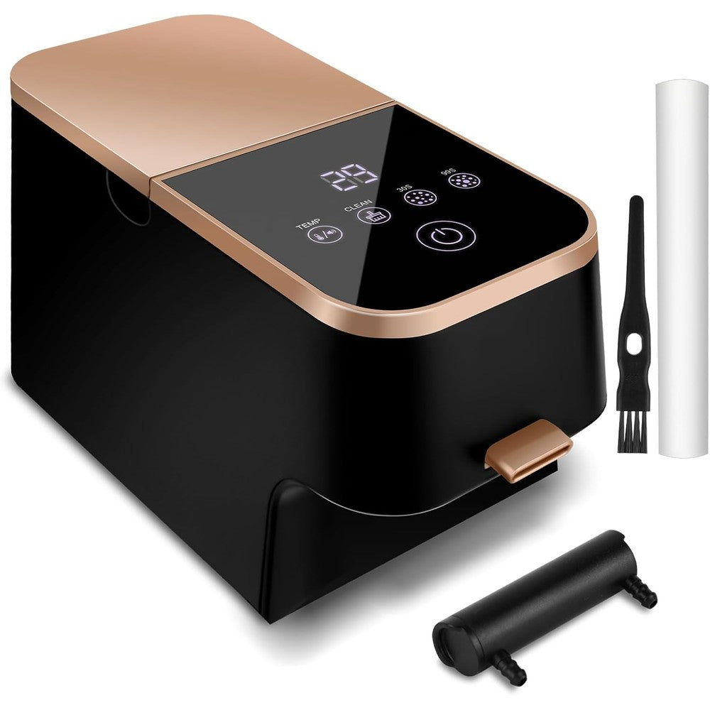 KSSZZCO professional hot lather machine front view black and rose gold