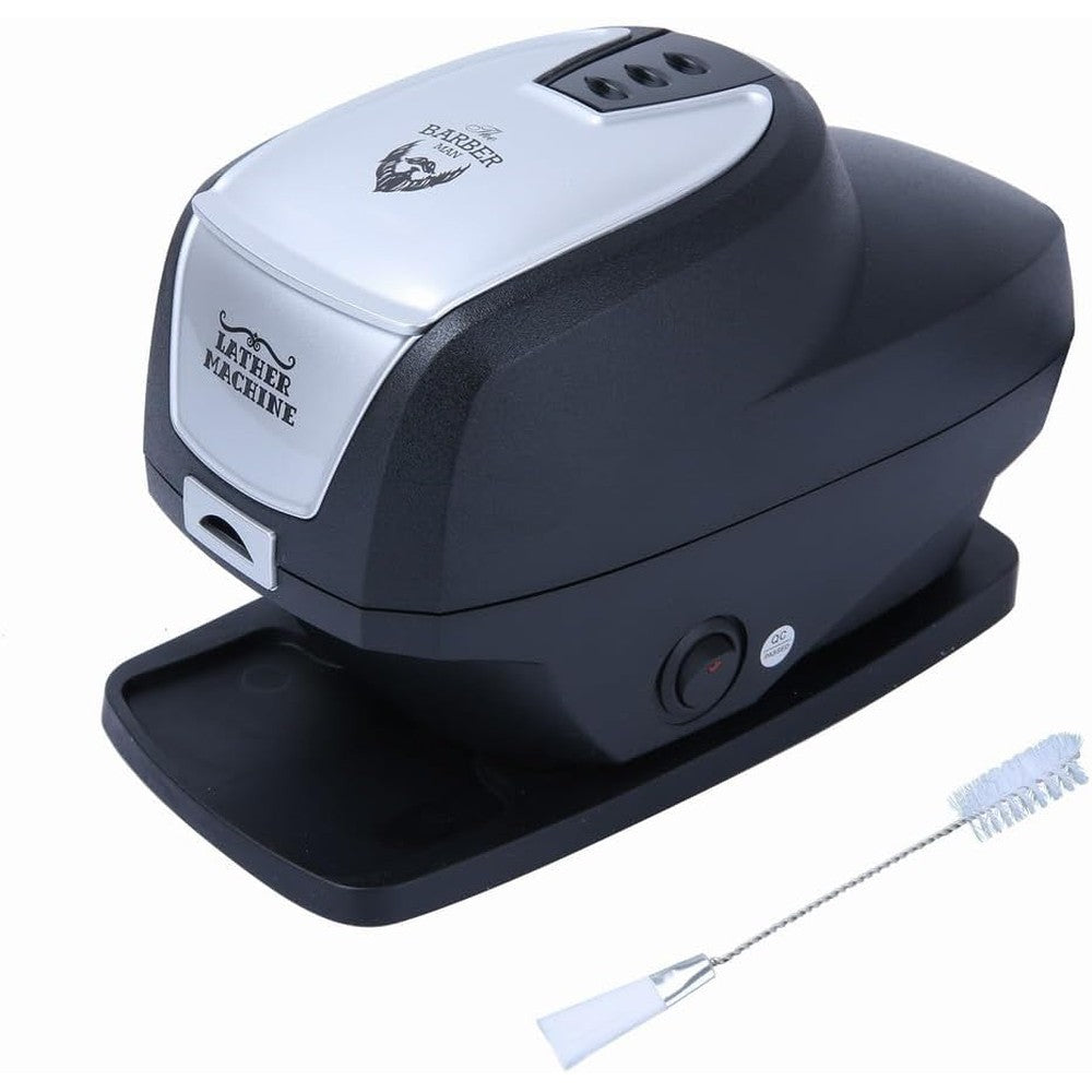 BarberPro Professional Hot Lather Machine front view in black