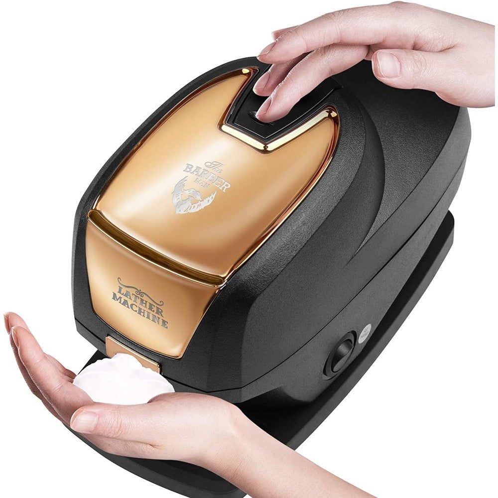 Generic professional hot lather machine front view for barber shop