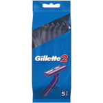 Gillette 2 Men's Disposable Razor front view packaging