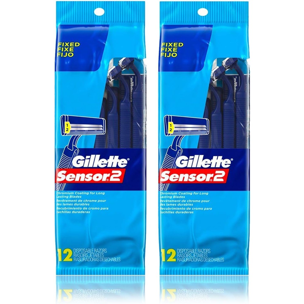 Gillette Sensor2 Disposable Razors pack front view