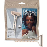 Bevel Essentials Disposable Safety Razors pack front view