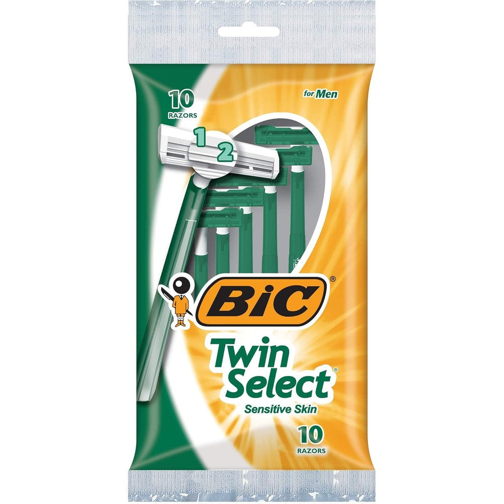 BIC Twin Select Sensitive Skin disposable razor pack front view