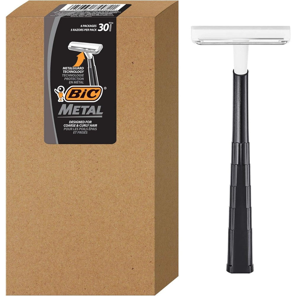 BIC Metal Men's Disposable Shaving Razors front packaging view
