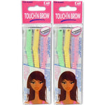 Kai Touch N Brow Eyebrow Razor pack of 6 front view
