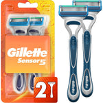 Gillette Sensor5 Men's Disposable Razors front packaging view