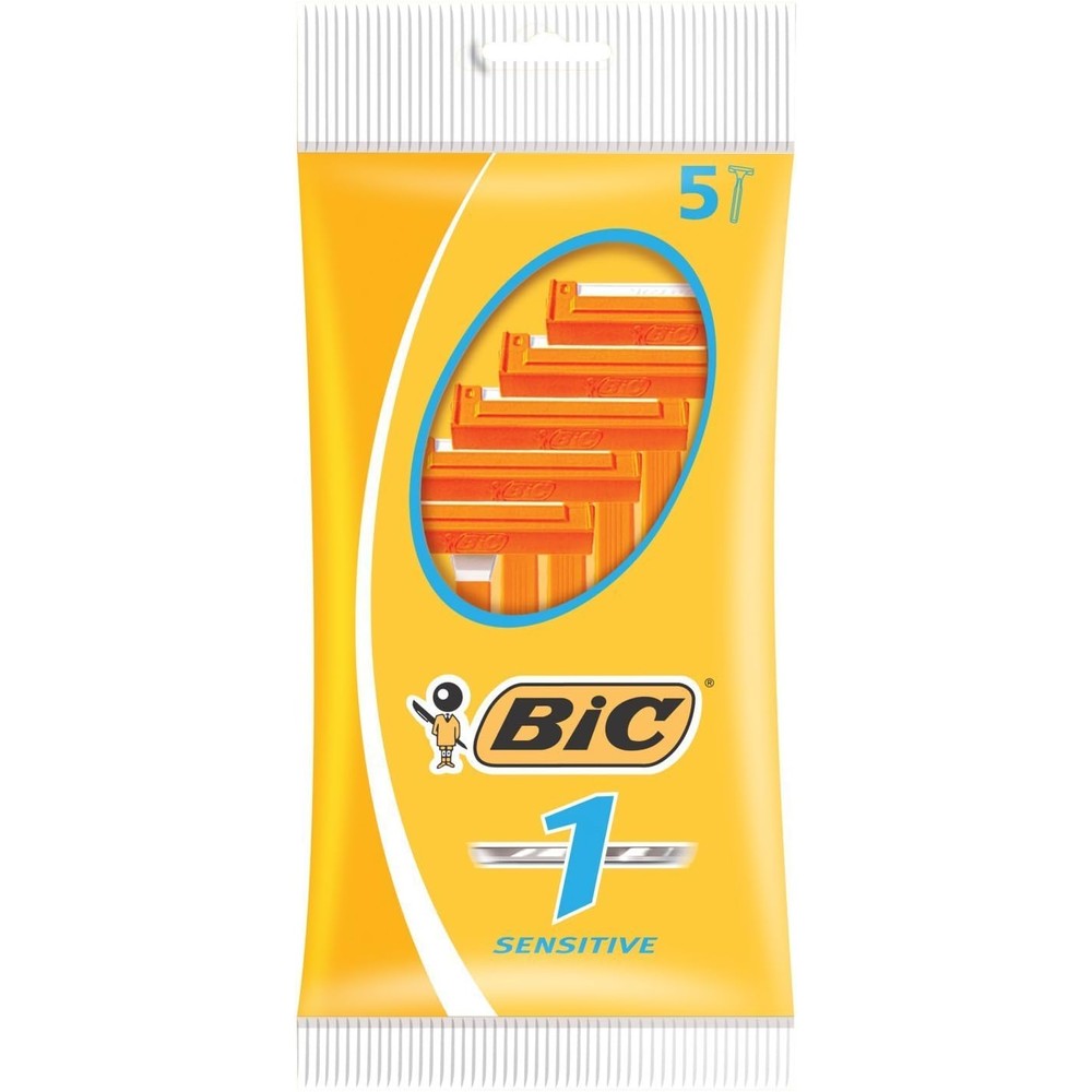 Bic Men Classic Sensitive Disposable Razors front view packaging