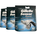 Gillette Sensor Excel refill blades 30 count pack front view